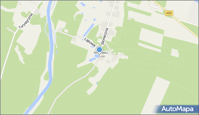 Krzeczów gmina Wierzchlas, Piaskowa, mapa Krzeczów gmina Wierzchlas