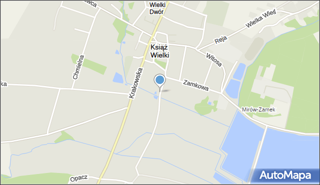 Książ Wielki, Piłsudskiego Józefa, marsz., mapa Książ Wielki