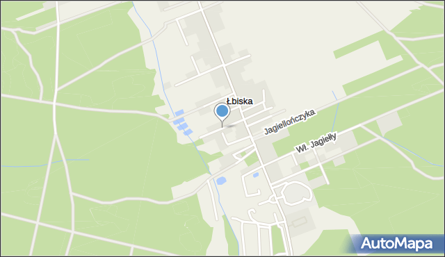 Łbiska, Piastowska, mapa Łbiska