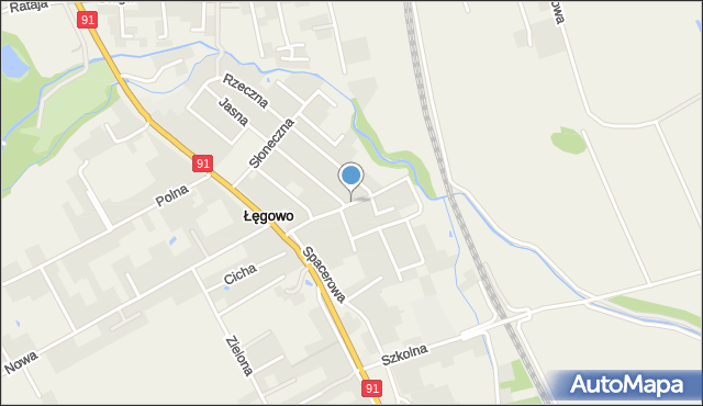 Łęgowo gmina Pruszcz Gdański, Piaskowa, mapa Łęgowo gmina Pruszcz Gdański