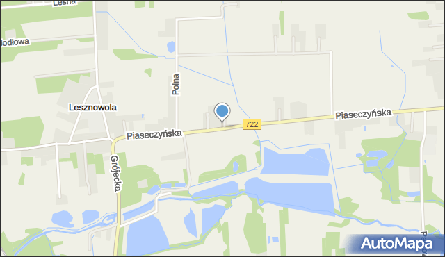 Lesznowola gmina Grójec, Piaseczyńska, mapa Lesznowola gmina Grójec
