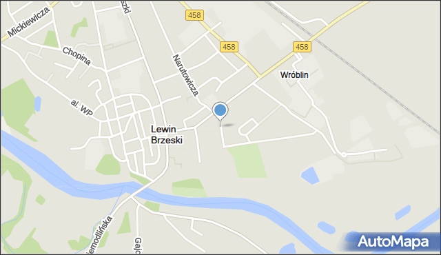 Lewin Brzeski, Piasta Kołodzieja, mapa Lewin Brzeski