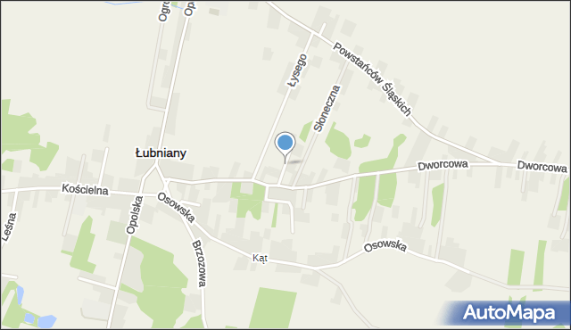 Łubniany, Piękna, mapa Łubniany