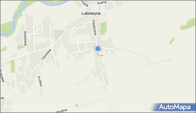 Luboszyce gmina Łubniany, Piaskowa, mapa Luboszyce gmina Łubniany