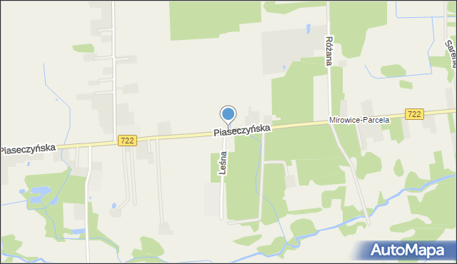 Mirowice gmina Grójec, Piaseczyńska, mapa Mirowice gmina Grójec