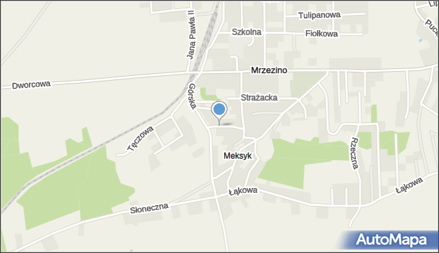 Mrzezino, Piaskowa, mapa Mrzezino