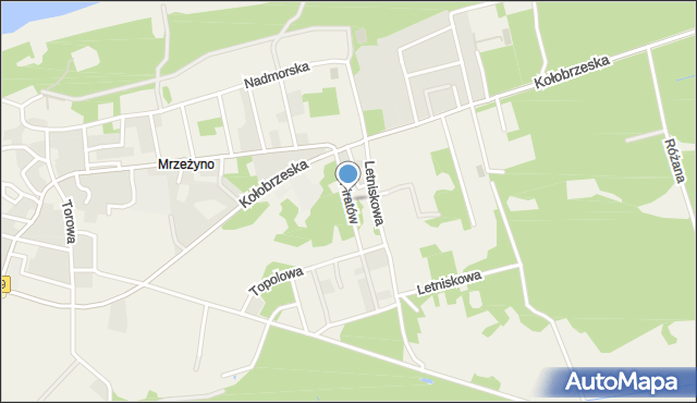 Mrzeżyno, Piratów, mapa Mrzeżyno