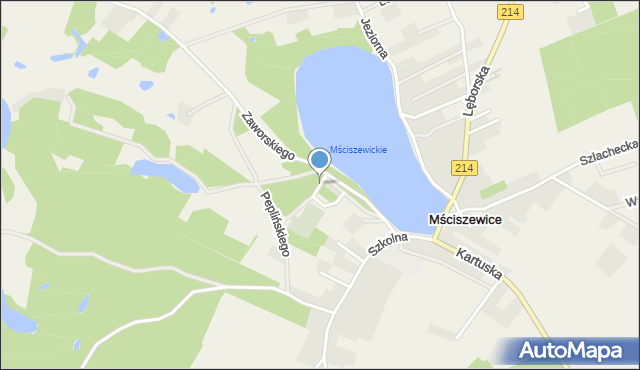 Mściszewice, Pikarskiego Leopolda, ks., mapa Mściszewice