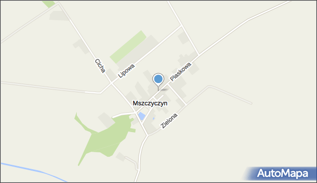 Mszczyczyn, Piaskowa, mapa Mszczyczyn