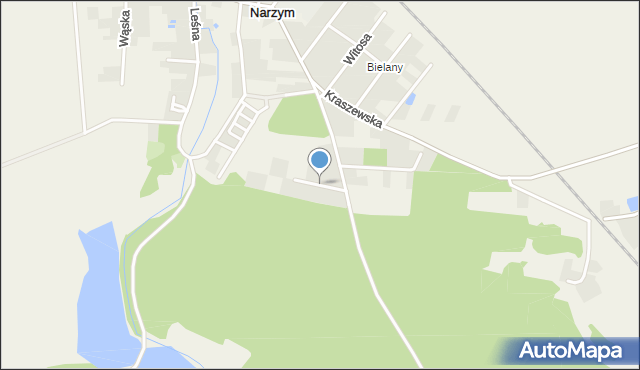 Narzym, Piaskowa, mapa Narzym