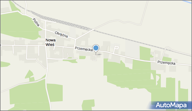 Nowa Wieś gmina Przemęt, Piaskowa, mapa Nowa Wieś gmina Przemęt