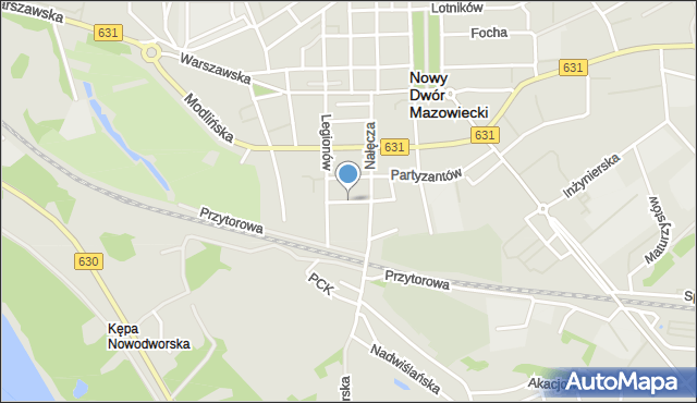Nowy Dwór Mazowiecki, Piaskowa, mapa Nowy Dwór Mazowiecki