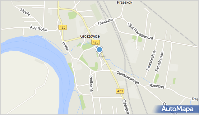 Opole, Piastów, mapa Opola