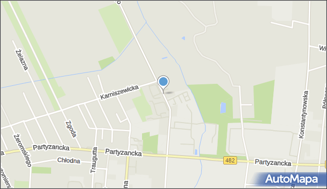 Pabianice, Piłsudskiego Józefa, marsz., mapa Pabianic