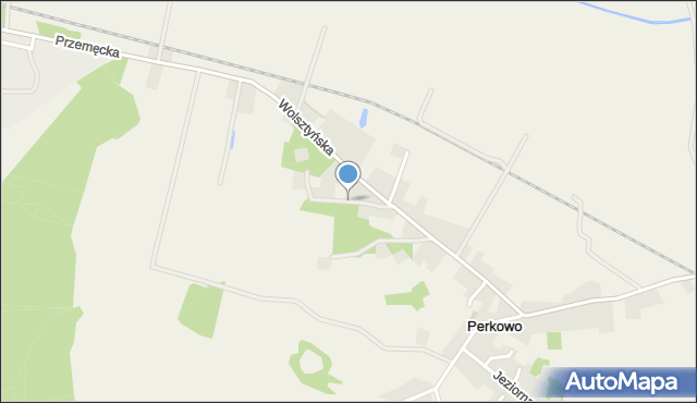 Perkowo gmina Przemęt, Piaskowa, mapa Perkowo gmina Przemęt