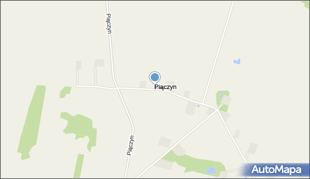 Piączyn, Piączyn, mapa Piączyn