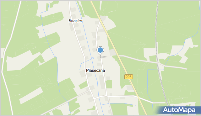 Piaseczna, Piaseczna, mapa Piaseczna