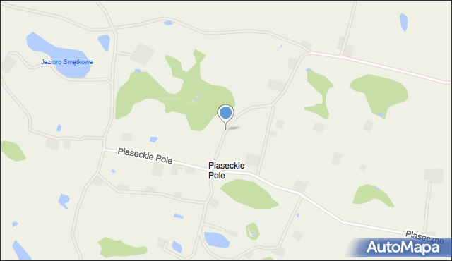 Piaseczno gmina Gniew, Piaseckie Pole, mapa Piaseczno gmina Gniew