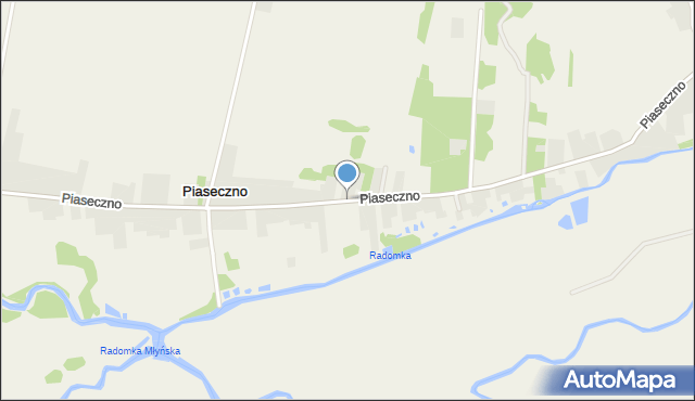 Piaseczno gmina Jedlińsk, Piaseczno, mapa Piaseczno gmina Jedlińsk
