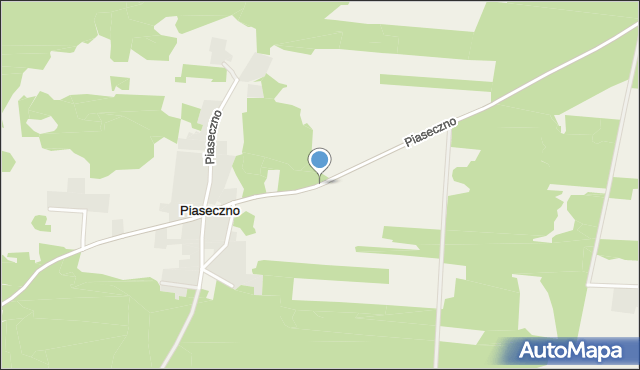 Piaseczno gmina Kroczyce, Piaseczno, mapa Piaseczno gmina Kroczyce