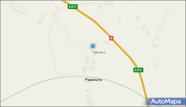 Piaseczno gmina Łoniów, Piaseczno, mapa Piaseczno gmina Łoniów