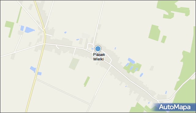 Piasek Wielki, Piasek Wielki, mapa Piasek Wielki