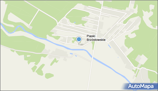 Piaski Brzóstowskie, Piaski Brzóstowskie, mapa Piaski Brzóstowskie