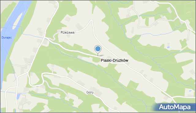 Piaski-Drużków, Piaski-Drużków, mapa Piaski-Drużków