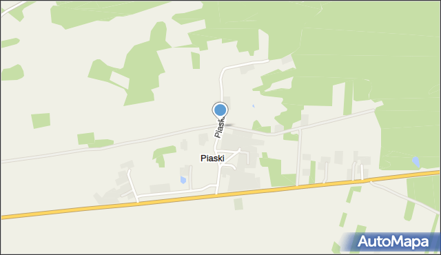 Piaski gmina Radymno, Piaski, mapa Piaski gmina Radymno