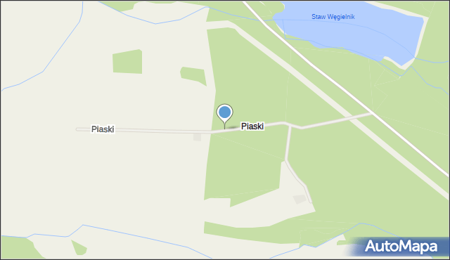 Piaski gmina Zduny, Piaski, mapa Piaski gmina Zduny