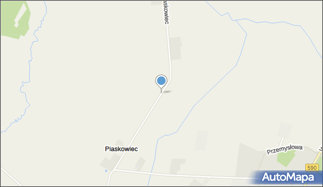 Piaskowiec gmina Korsze, Piaskowiec, mapa Piaskowiec gmina Korsze