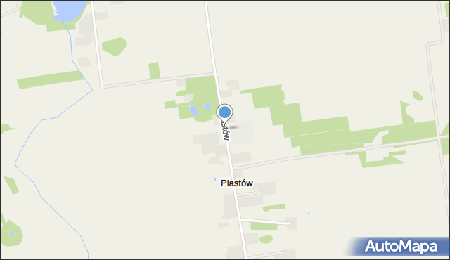 Piastów gmina Żelechów, Piastów, mapa Piastów gmina Żelechów