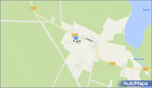 Piduń, Piduń, mapa Piduń