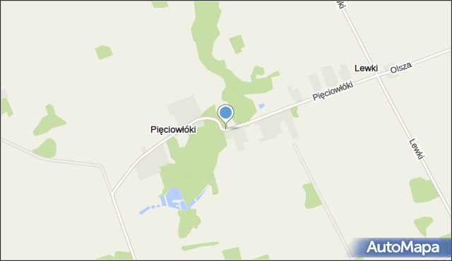 Pięciowłóki, Pięciowłóki, mapa Pięciowłóki