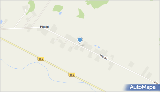 Piecki gmina Filipów, Piecki, mapa Piecki gmina Filipów