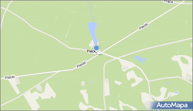Piecki gmina Osiek, Piecki, mapa Piecki gmina Osiek