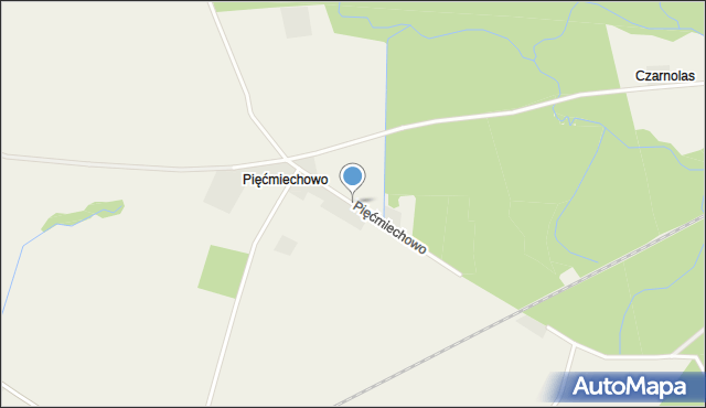 Pięćmiechowo, Pięćmiechowo, mapa Pięćmiechowo