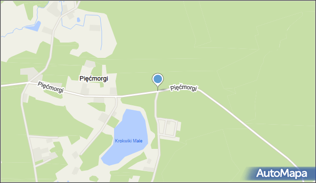 Pięćmorgi, Pięćmorgi, mapa Pięćmorgi