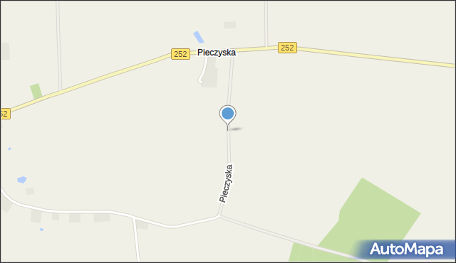 Pieczyska gmina Dąbrowa Biskupia, Pieczyska, mapa Pieczyska gmina Dąbrowa Biskupia