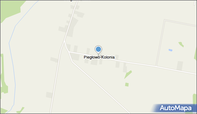 Piegłowo-Kolonia, Piegłowo-Kolonia, mapa Piegłowo-Kolonia