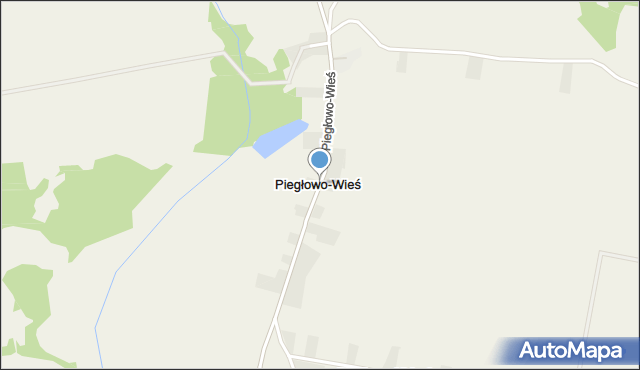 Piegłowo-Wieś, Piegłowo-Wieś, mapa Piegłowo-Wieś