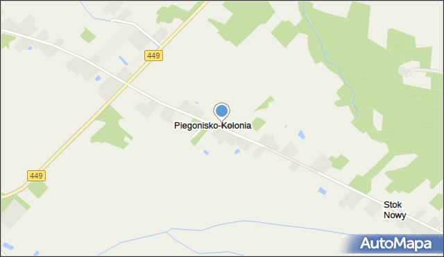 Piegonisko-Kolonia, Piegonisko-Kolonia, mapa Piegonisko-Kolonia