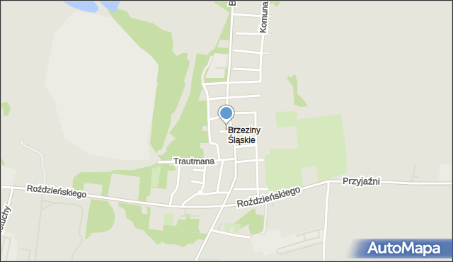 Piekary Śląskie, Piastów, mapa Piekary Śląskie