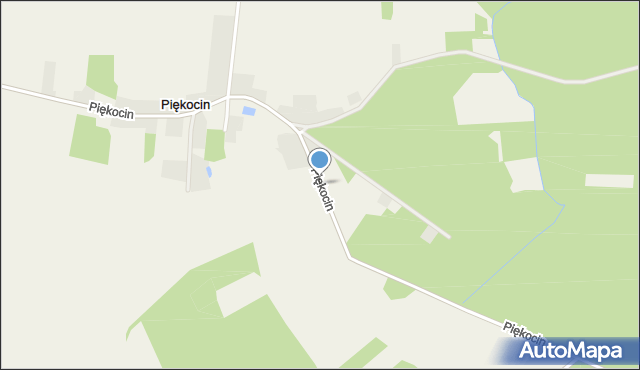 Piękocin, Piękocin, mapa Piękocin