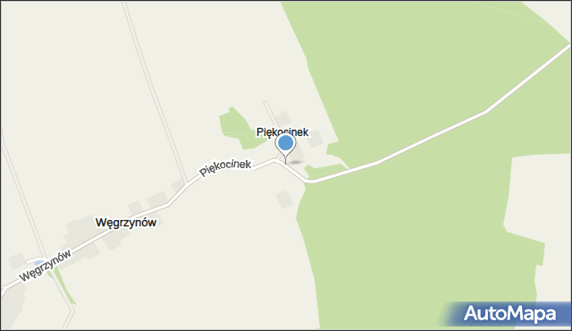 Piękocinek, Piękocinek, mapa Piękocinek