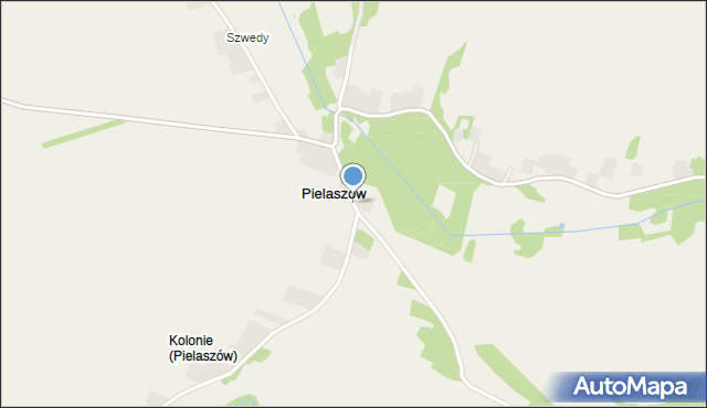 Pielaszów, Pielaszów, mapa Pielaszów