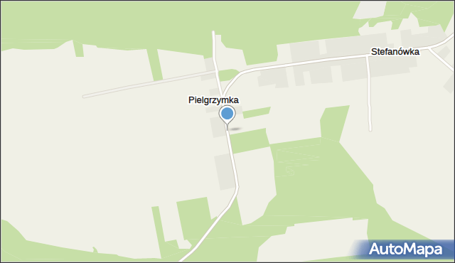 Pielgrzymka gmina Józefów nad Wisłą, Pielgrzymka, mapa Pielgrzymka gmina Józefów nad Wisłą