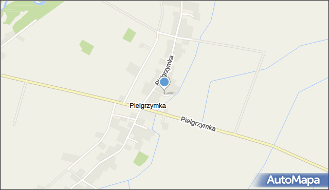 Pielgrzymka gmina Osiek Jasielski, Pielgrzymka, mapa Pielgrzymka gmina Osiek Jasielski