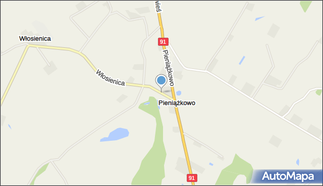 Pieniążkowo, Pieniążkowo, mapa Pieniążkowo