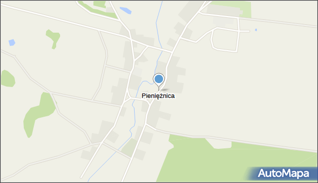 Pieniężnica, Pieniężnica, mapa Pieniężnica